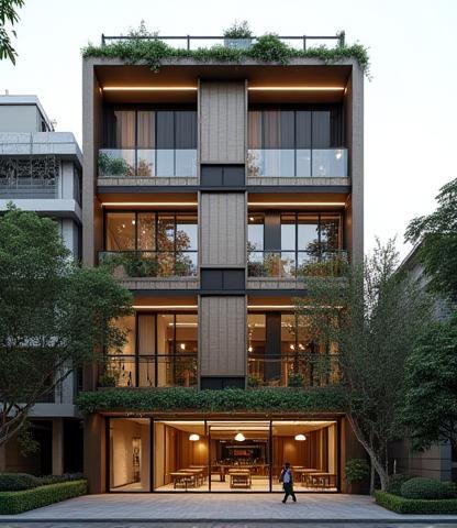 Exterior view of Creative Chambers building in Bandra West, Mumbai
